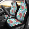 Sea Turtle Floral Hawaiian Pattern Print Universal Fit Car Seat Cover-grizzshop