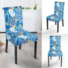 Sea Turtle Hawaiian Blue Pattern Print Chair Cover-grizzshop