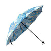 Sea Turtle Hawaiian Blue Pattern Print Foldable Umbrella-grizzshop