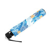 Sea Turtle Hawaiian Blue Pattern Print Foldable Umbrella-grizzshop