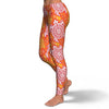 Sea Turtle Hawaiian Orange Pattern Print Pattern Women Leggings-grizzshop