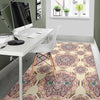 Sea Turtle Hawaiian Pattern Print Floor Mat-grizzshop