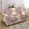 Sea Turtle Hawaiian Pattern Print Loveseat Cover-grizzshop