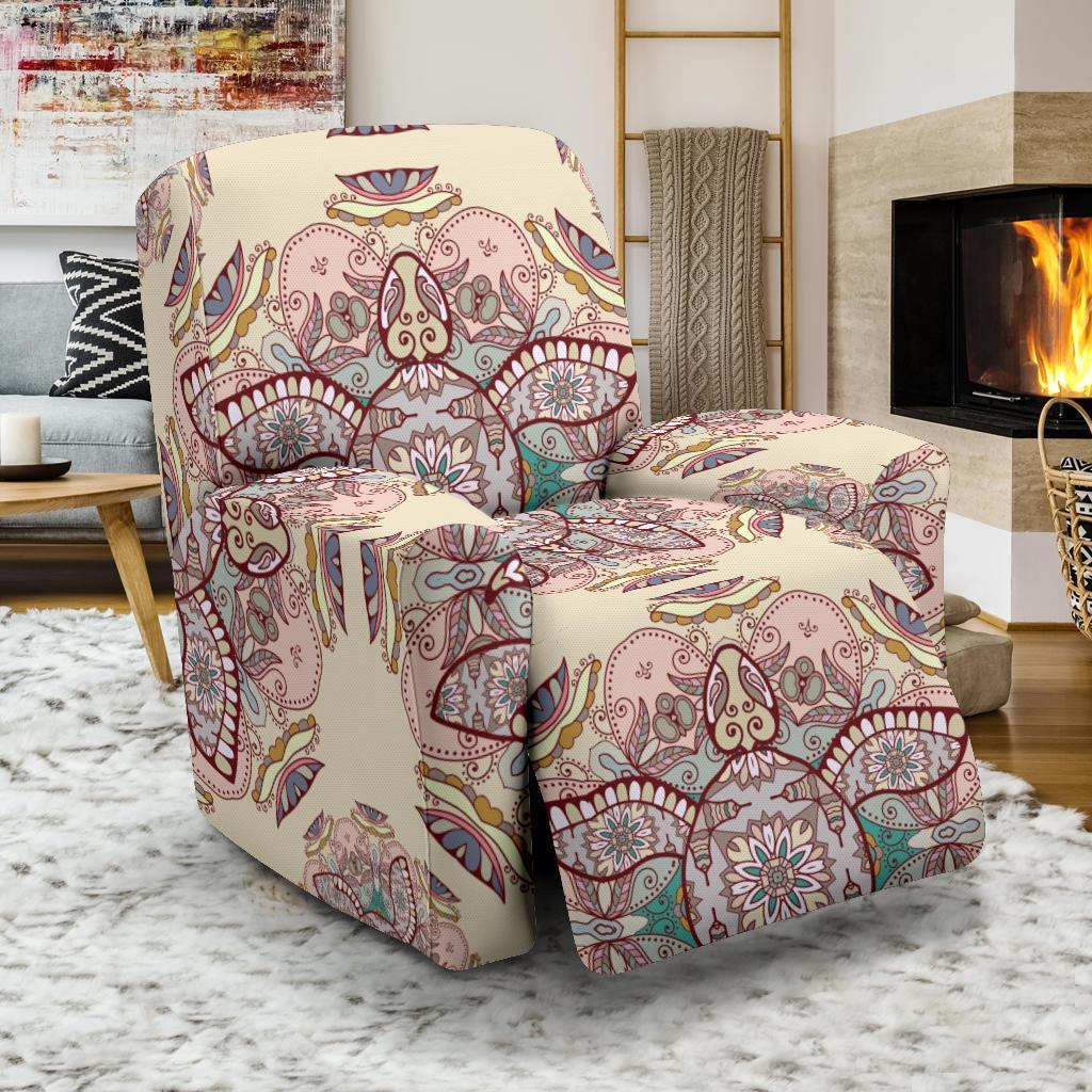 Sea Turtle Hawaiian Pattern Print Recliner Cover-grizzshop