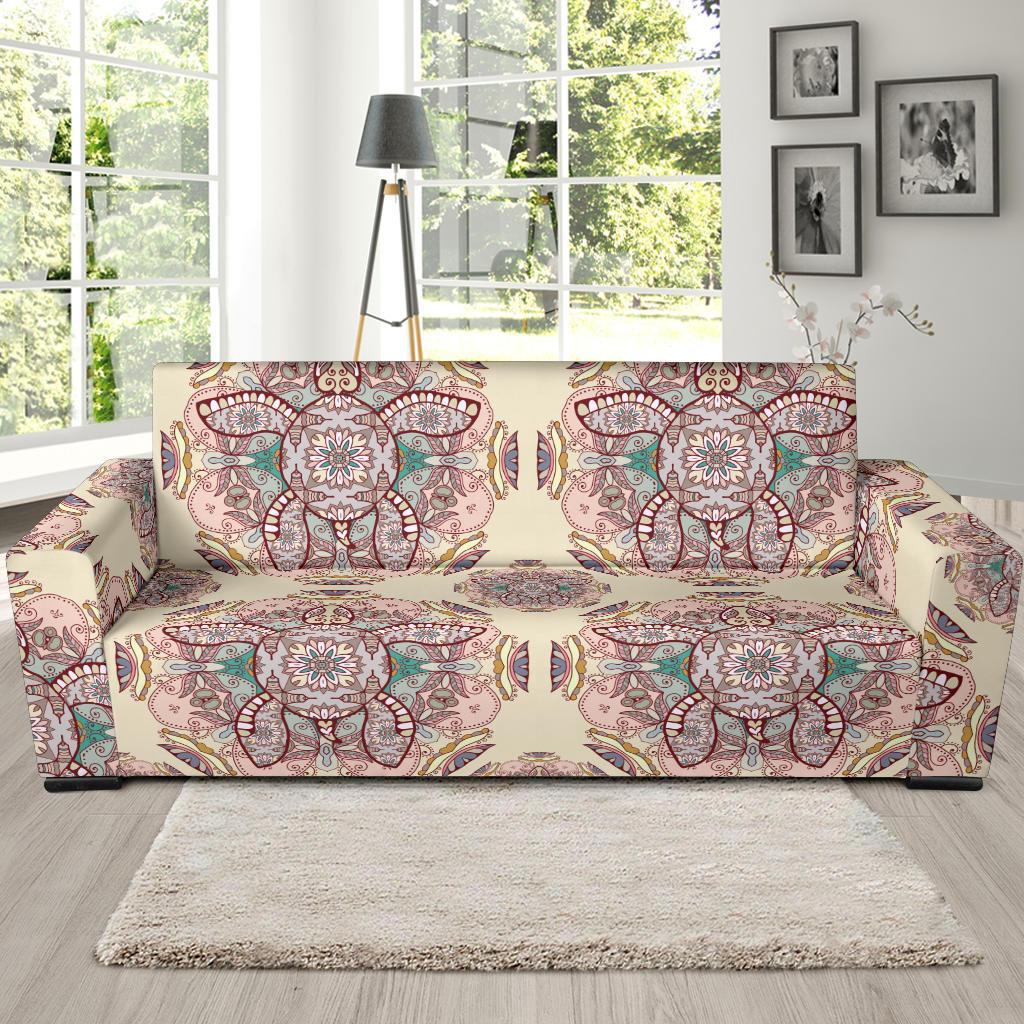 Sea Turtle Hawaiian Pattern Print Sofa Covers-grizzshop