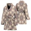 Sea Turtle Hawaiian Pattern Print Women Long Robe-grizzshop