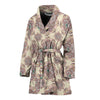 Sea Turtle Hawaiian Pattern Print Women Long Robe-grizzshop