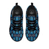 Sea Turtle Retro Print Pattern Black Sneaker-grizzshop