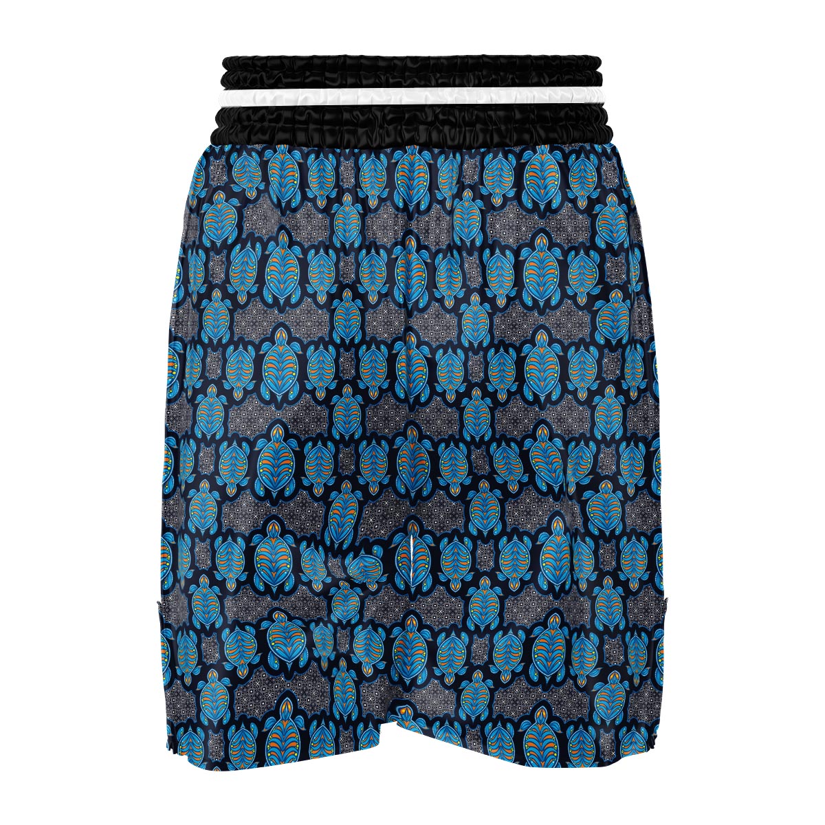 Sea Turtle Retro Print Pattern Boxing Shorts-grizzshop
