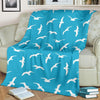 Seagull Pattern Print Blanket-grizzshop