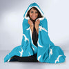 Seagull Pattern Print Hooded Blanket-grizzshop