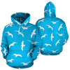 Seagull Pattern Print Men Women Pullover Hoodie-grizzshop