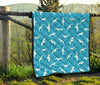 Seagull Pattern Print Quilt-grizzshop