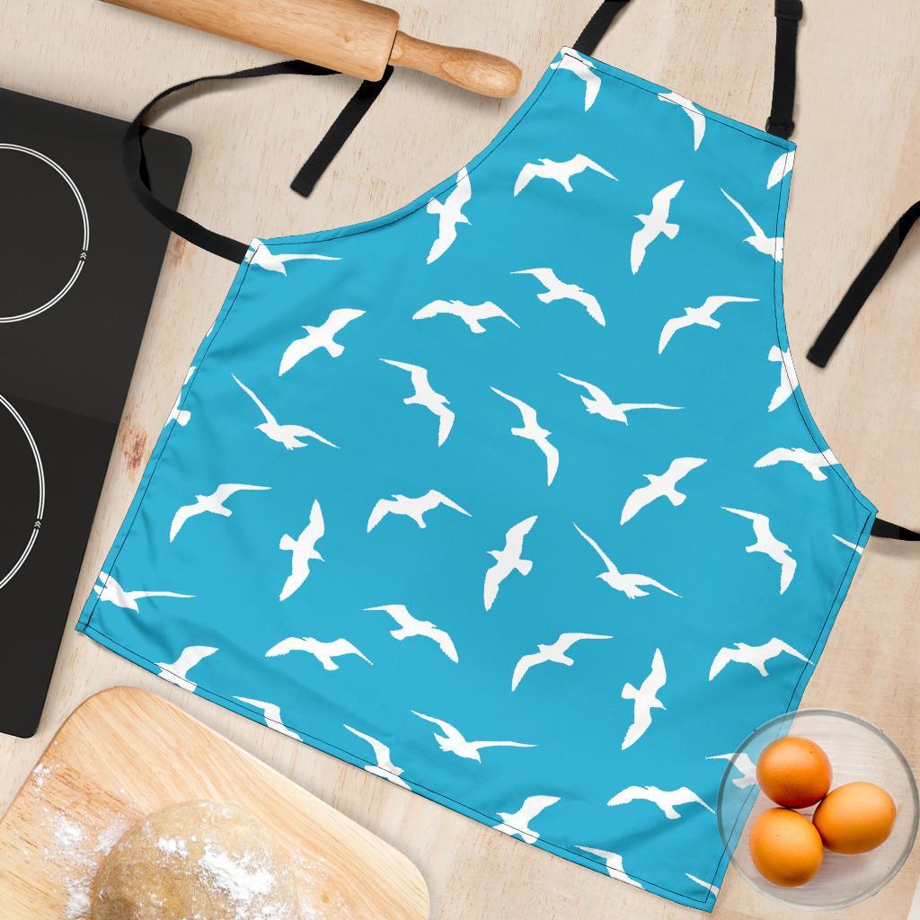 Seagull Pattern Print Women's Apron-grizzshop