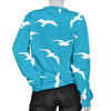 Seagull Pattern Print Women's Sweatshirt-grizzshop