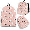 Seagull Pink Pattern Print Backpack-grizzshop