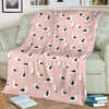 Seagull Pink Pattern Print Blanket-grizzshop