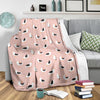 Seagull Pink Pattern Print Blanket-grizzshop