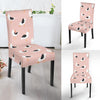 Seagull Pink Pattern Print Chair Cover-grizzshop