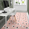 Seagull Pink Pattern Print Floor Mat-grizzshop