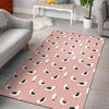 Seagull Pink Pattern Print Floor Mat-grizzshop