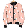 Seagull Pink Pattern Print Men's Bomber Jacket-grizzshop