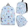 Seagull Print Pattern Backpack-grizzshop