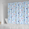 Seagull Print Pattern Bathroom Shower Curtain-grizzshop