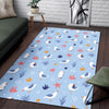 Seagull Print Pattern Floor Mat-grizzshop