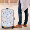 Seagull Print Pattern Luggage Cover Protector-grizzshop