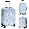 Seagull Print Pattern Luggage Cover Protector-grizzshop