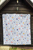 Seagull Print Pattern Quilt-grizzshop