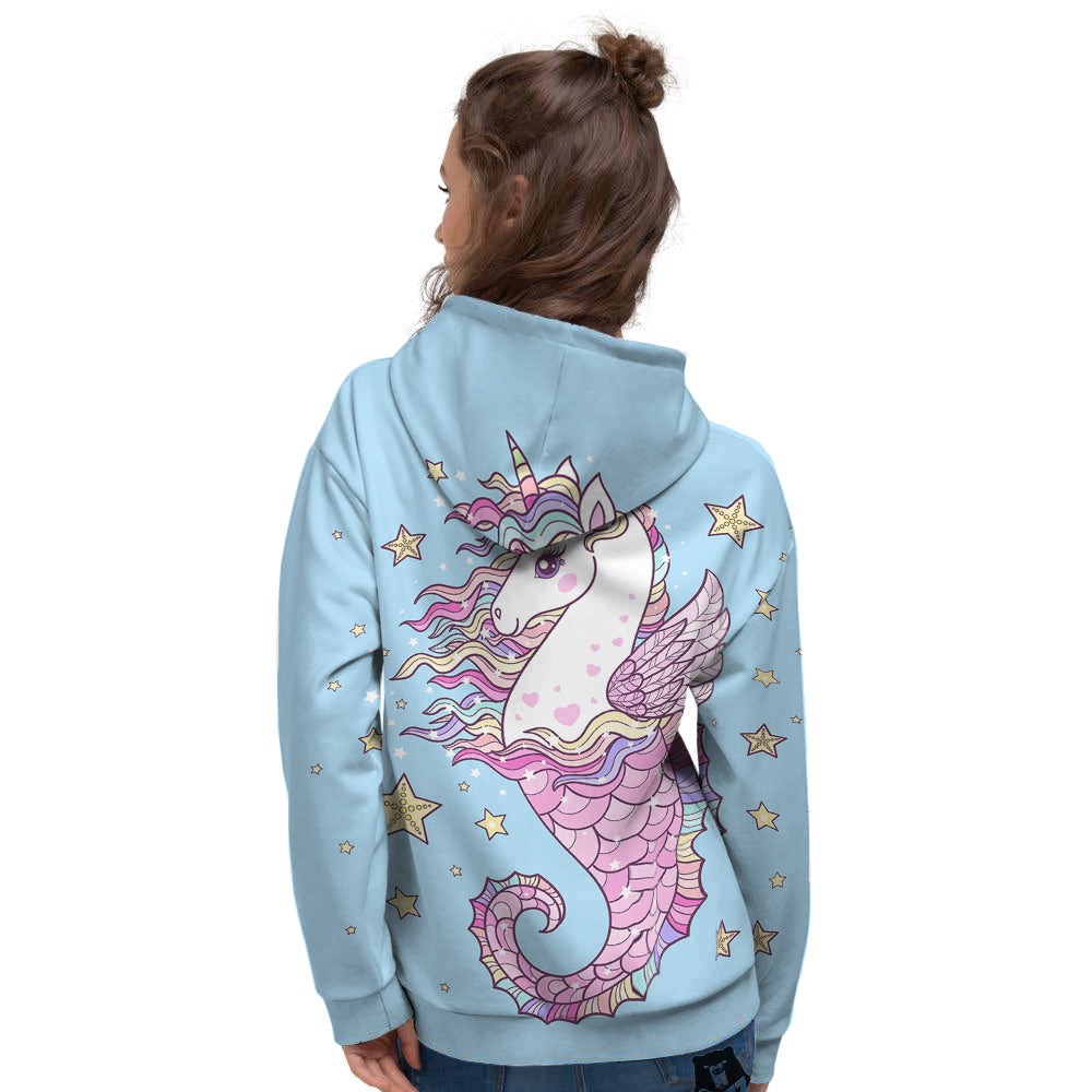 Seahorse Colorful Print Women's Hoodie-grizzshop