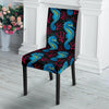 Seahorse Navy Pattern Print Chair Cover-grizzshop