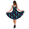 Seahorse Navy Pattern Print Dress-grizzshop