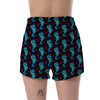 Seahorse Navy Pattern Print Women's Shorts-grizzshop