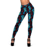 Seahorse Navy Print Pattern Women Leggings-grizzshop