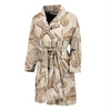 Seahorse Pattern Print Men Long Robe-grizzshop