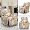 Seahorse Pattern Print Recliner Cover-grizzshop