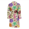 Seahorse Print Pattern Men Long Robe-grizzshop