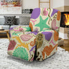 Seahorse Print Pattern Recliner Cover-grizzshop