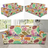 Seahorse Print Pattern Sofa Covers-grizzshop