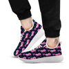 Seahorse Purple Print Pattern White Athletic Shoes-grizzshop