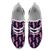 Seahorse Purple Print Pattern White Athletic Shoes-grizzshop