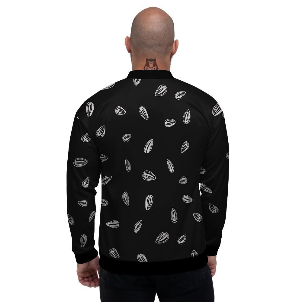 Seeds Sunflower Print Pattern Men's Bomber Jacket-grizzshop