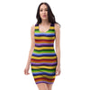 Serape Baja Bodycon Dress-grizzshop