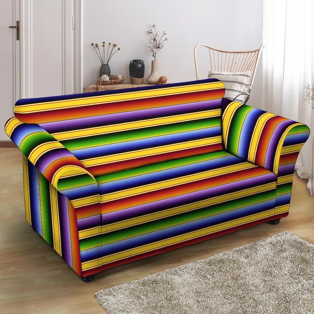 Serape Baja Loveseat Cover-grizzshop