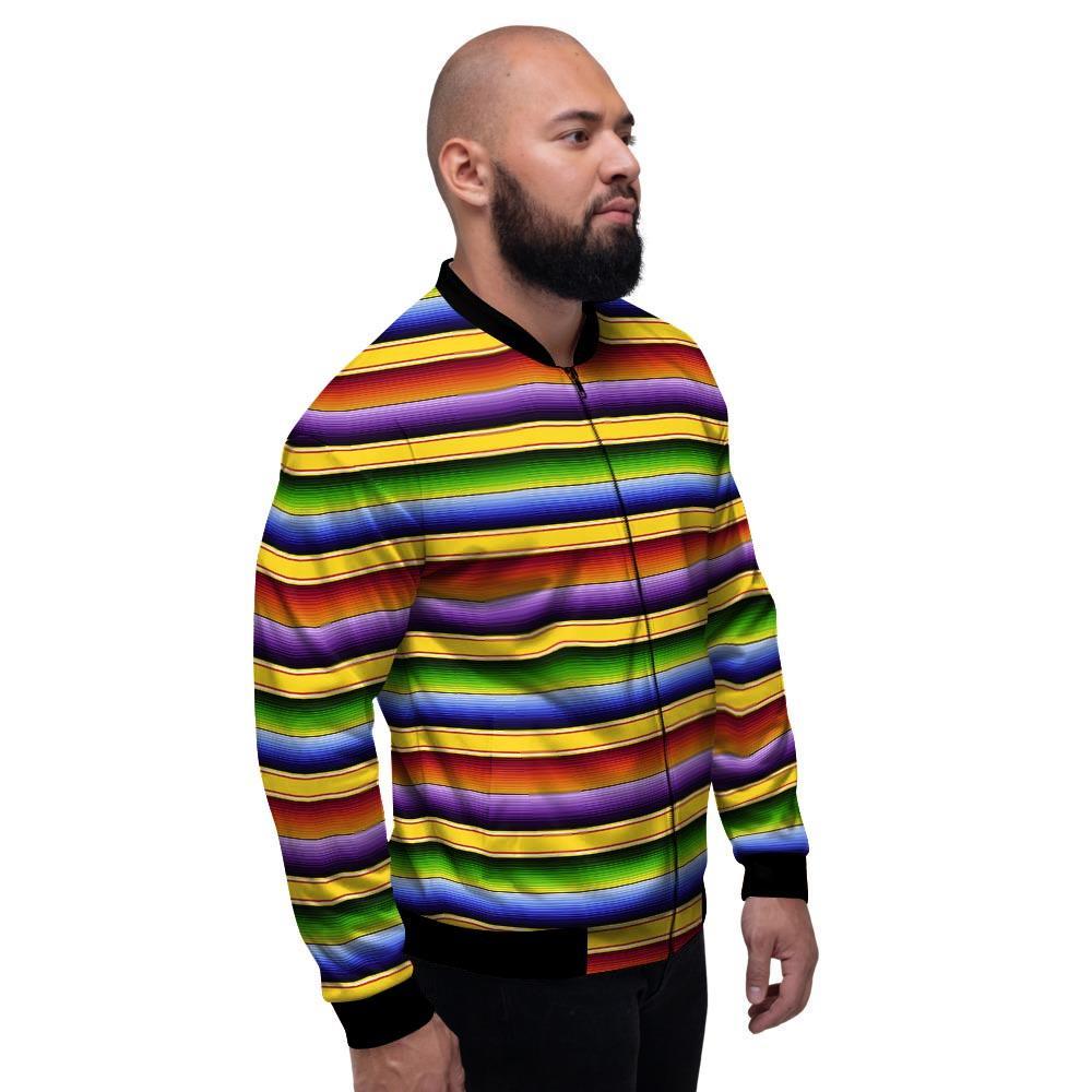 Serape Baja Men's Bomber Jacket-grizzshop