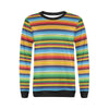 Serape Baja Mexican Blanket Pattern Print Women Crewneck Sweatshirt-grizzshop