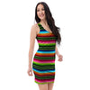 Serape Baja Mexican Bodycon Dress-grizzshop